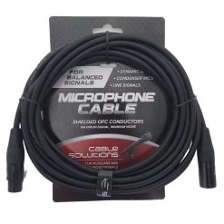 Stage Series Balanced XLR Microphone Cable - BLACK Connector - 50cm -Music Equipment Store YS137N YS136N BLK 50cm 1