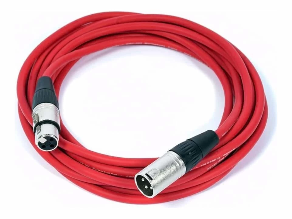 Stage Series Balanced XLR Microphone Cable - RED Cable - 50cm 5 Stage Series Balanced XLR Microphone Cable - RED Cable - 50cm - Image 3