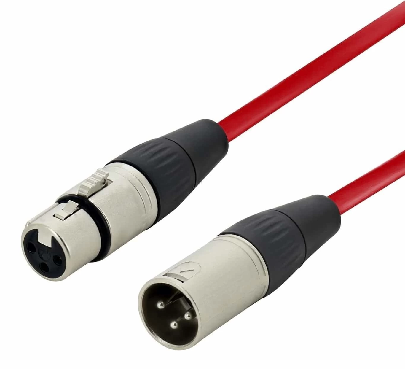 Stage Series Balanced XLR Microphone Cable - RED Cable - 50cm 3 Stage Series Balanced XLR Microphone Cable - RED Cable - 50cm