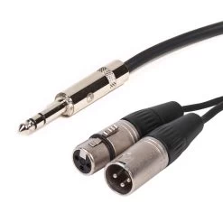 SWAMP Stage Series Insert Cable - TRS To XLR Male And Female - 3m