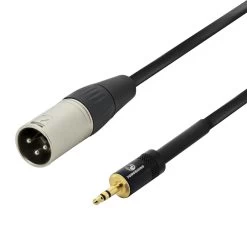 3.5mm TRS To XLR(m) - Stereo To Mono Cable - 150cm