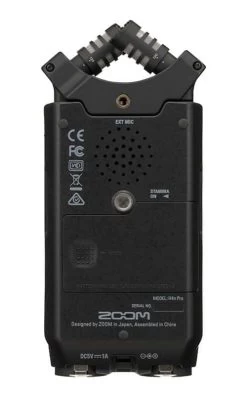 Zoom H4n PRO Handy 4 Track Portable Digital Audio Field Recorder - Black -Music Equipment Store ZM H4nPro BK 4